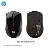 HP X3000 Wireless Optical Mouse 1600DPI 2.4GHz Connectivity with 3 Buttons Clickable Scroll Wheel and Plug N Play Feature (Black)