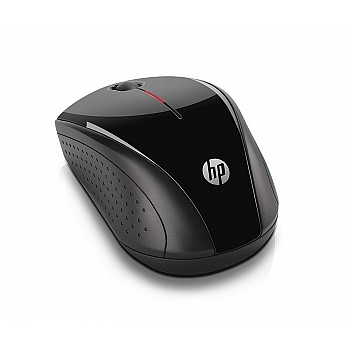 HP X3000 Wireless Optical Mouse 1600DPI 2.4GHz Connectivity with 3 Buttons Clickable Scroll Wheel and Plug N Play Feature (Black)