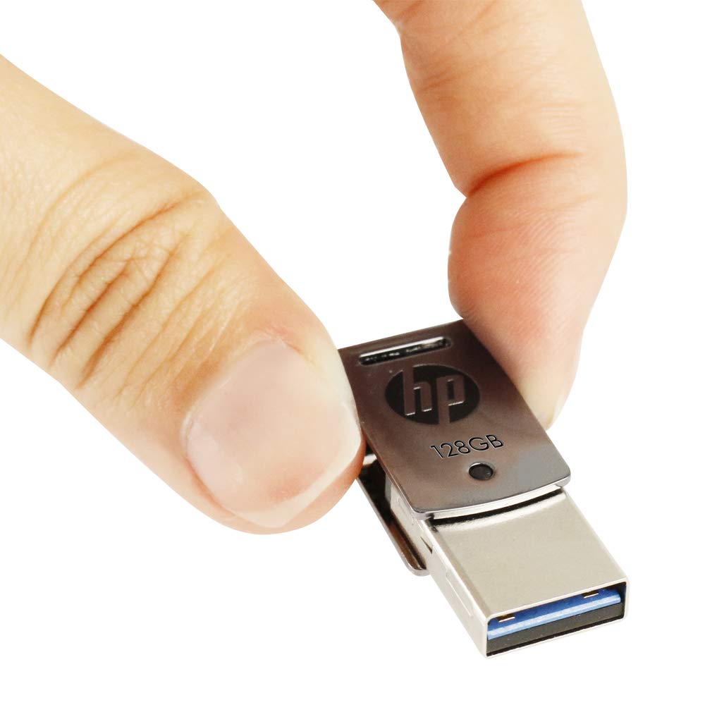 HP x5000M 128GB OTG 3.1 USB Pen Drive (Metallic) HP x5000M 128GB OTG 3.1 USB Pen Drive (Metallic)
