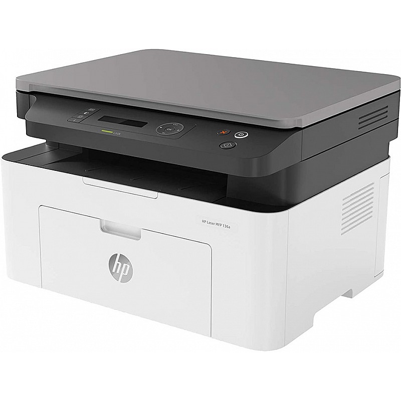 HP Laserjet 136a Laser Monochrome Print, Scan, Copy   with USB Connectivity, Compact Design, Fast Printing