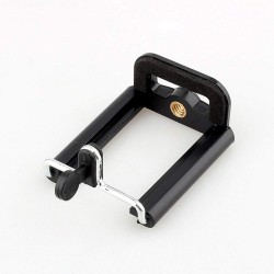 HUMBLE Camera Stand Clip Bracket Holder Tripod Monopod Mount Adapter for Mobile Phone - Black