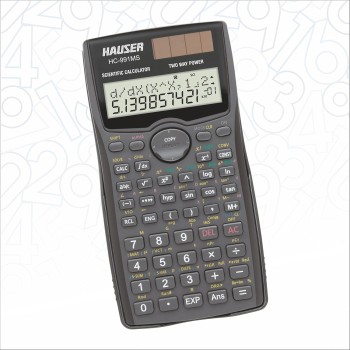 Hauser HC-991 MS Scientific Calculator | 401 Functions with 40 Scientific Calculations | Two Line Display | Data Editor, Statistics & Standard Deviations | Pack of 1