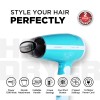 Havells 1200 Watts Foldable Hair Dryer; 3 Heat Settings With Cool Shot (Hot/Cool/ Warm), Heat Balance Technology|Cool Turquoise|Your Perfect Blow Dry Companion For Effortless Hair Styling|Hd3151