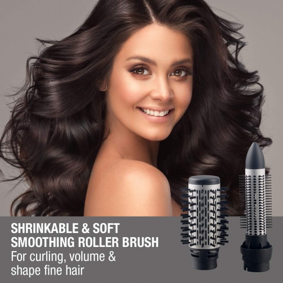 Havells HC4085-1000 Watts Air Care Styler, Pre-Styling Half Brush and Drying Nozzle, Styling Curlers, Smoothening Roller Brush, Suitable