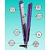 Havells HS4101 Ceramic Plates Fast Heat up Hair Straightener, Straightens & Curls, Suitable for all Hair Types (Purple)