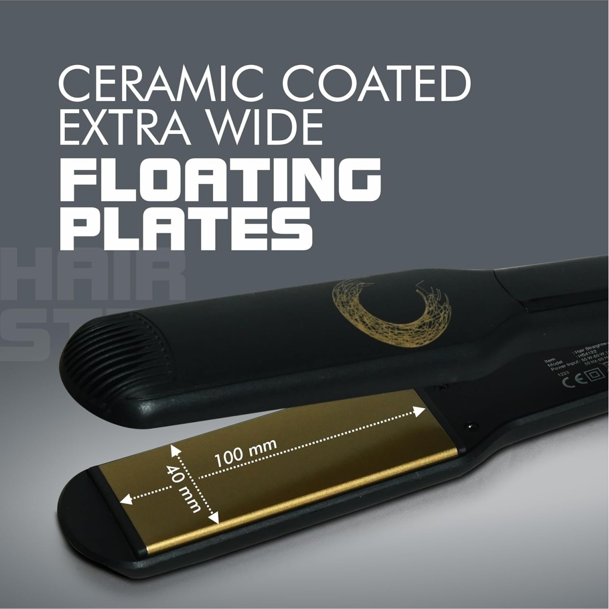 Havells HS4122 Keratin Wide Plate Hair Straightener with Digital Display & Adjustable Temperature; Heats Up Fast; For all hair types; Worldwide voltage compatible (Black) Havells HS4122 Keratin Wide Plate Hair Straightener with Digital Display & Adjustable Temperature; Heats Up Fast; For all hair types; Worldwide voltage compatible (Black)