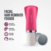 Havells Lady Facial Hair Remover | Rotary Blades for Clean and Smooth Touch for Upper Lips, Chin & Cheeks | Wet & Dry Use | Battery Powered | Mirror Included | Hot Pink | FD5000