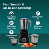 Havells Pulse 500 Watt Mixer Grinder|3 Stainless Steel Leak-Resistant Jars (400ml, 800ml, 1.2L)|3 Speed Control|Heavy-Duty ABS Body|Durable SS Blades|Air Vent Technology |1 Year Product Warranty|Black