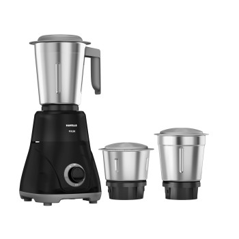 Havells Pulse 500 Watt Mixer Grinder|3 Stainless Steel Leak-Resistant Jars (400ml, 800ml, 1.2L)|3 Speed Control|Heavy-Duty ABS Body|Durable SS Blades|Air Vent Technology |1 Year Product Warranty|Black