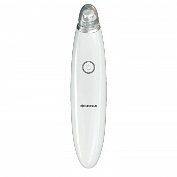 Havells SC5060 Pore Cleanser, Blackhead/ Whitehead Remover, 3 Suction Modes - Low/ Medium/ High, Fast Charge (White)