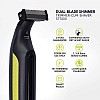 Havells ST7000 Rechargeable Dual-Blade Shimmer (Shaver cum Trimmer) with 3 Trimming Combs (Black & Yellow)