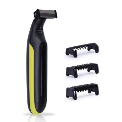 Havells ST7000 Rechargeable Dual-Blade Shimmer (Shaver cum Trimmer) with 3 Trimming Combs (Black & Yellow)