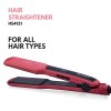 Havells Wide Plate Hair Straightener - HS4121 (Red_Free Size)