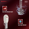 Havells Zeta 1500 watt Immersion Heater | ISI Mark Heavy Duty 3 Pin Moulded Plug, Touch Protection Cover | Waterproof, Heating Indicator, Nickel Plating, Warranty: 2 Year comprehensive |(Grey) Plastic