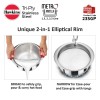 Hawkins 3-Piece Triply Stainless Steel Gift Set | Induction Safe | Stackable Design | Elliptical Rim for Better Grip & Handling | Silver (23SGP)|Induction and Gas Stove Compatible