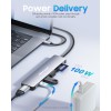 Hiearcool 7 in 1 USB C Hub, MacBook Pro Adapter, 4K HDMI, USB3.0, SD/TF Card Reader, 100W PD, Compatible UCN3286 Hiearcool 7 in 1 USB C Hub, MacBook Pro Adapter, 4K HDMI, USB3.0, SD/TF Card Reader, 100W PD, Compatible UCN3286