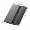 Hikvision 1TB Portable External SSD, Ultra Slim Metal Body USB 3.1 with Shock & Drop Protection– Durable Design for Laptop, PC, Mac, Gaming, Photographers & Content Creators, USB Type-C,HS-ESSD-T300S