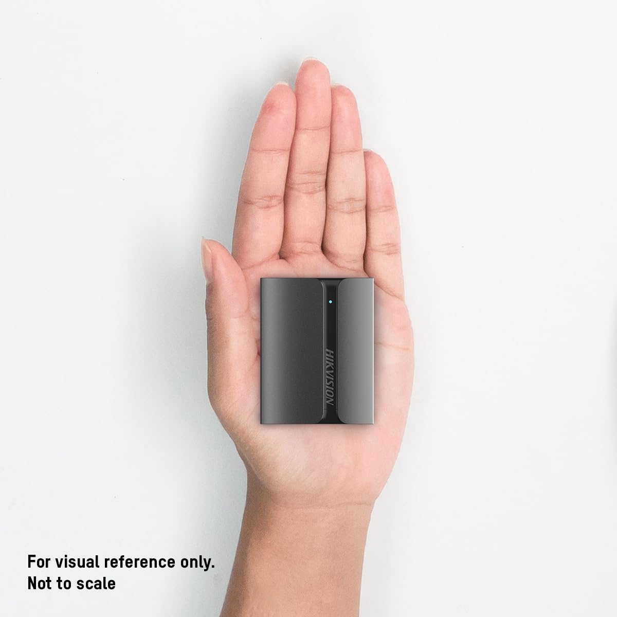 Hikvision 1TB Portable External SSD, Ultra Slim Metal Body USB 3.1 with Shock & Drop Protection– Durable Design for Laptop, PC, Mac, Gaming, Photographers & Content Creators, USB Type-C,HS-ESSD-T300S