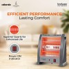 Hindware Atlantic 800 Watts Quartz Room Heater With High Safety Grill - Ignitio (Grey), Compact (HQRHIN21GNL1)