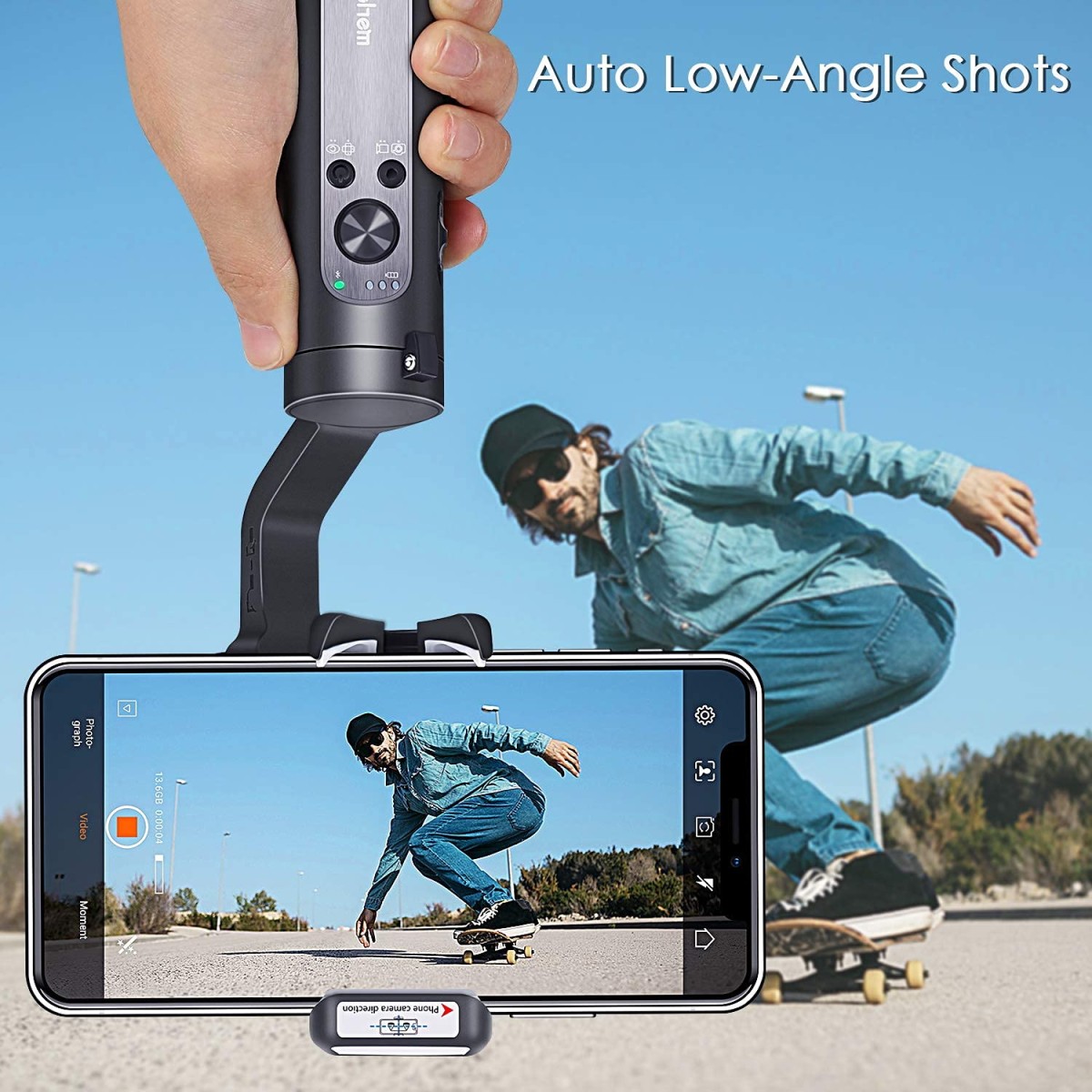 Hohem iSteady X - 3-Axis 259g Lightweight Smartphone Gimbal Foldable Handheld Pocket Stabilizer