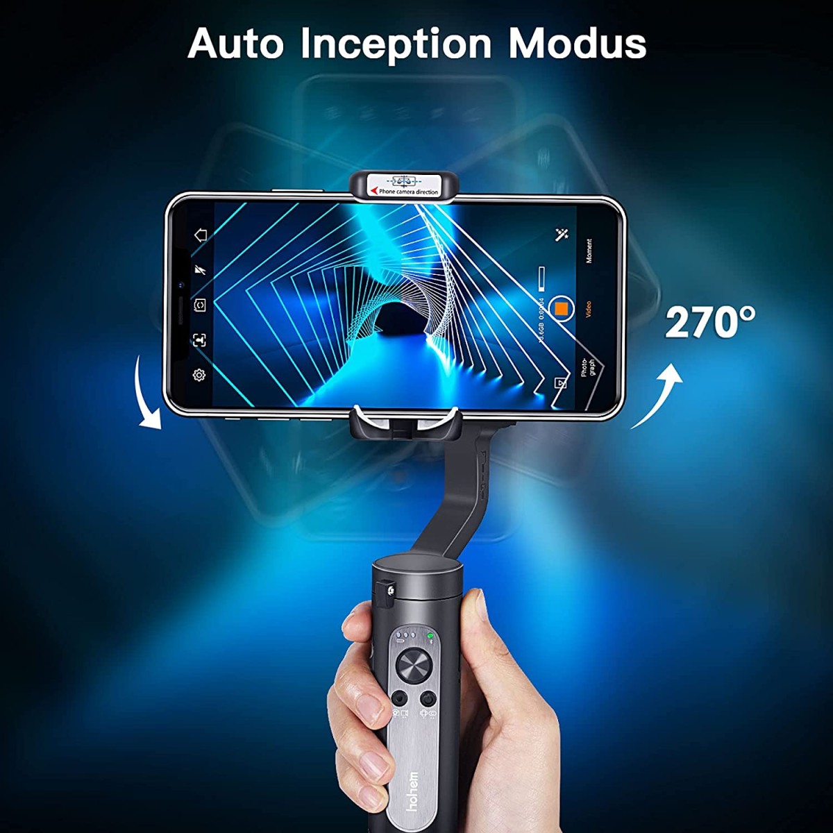 Hohem iSteady X - 3-Axis 259g Lightweight Smartphone Gimbal Foldable Handheld Pocket Stabilizer