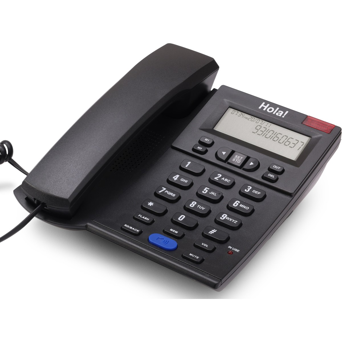 HOLA TF-610 Corded Phone Corded Landline Phone (Black 1)