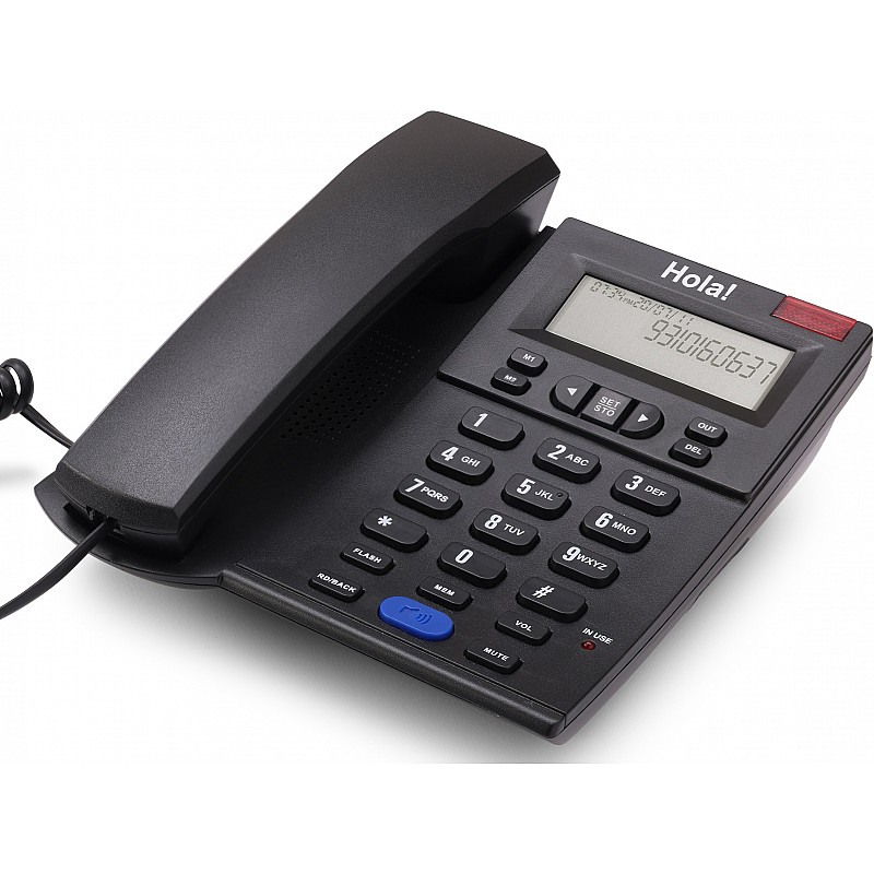 HOLA TF-610 Corded Phone Corded Landline Phone  (Black 1)