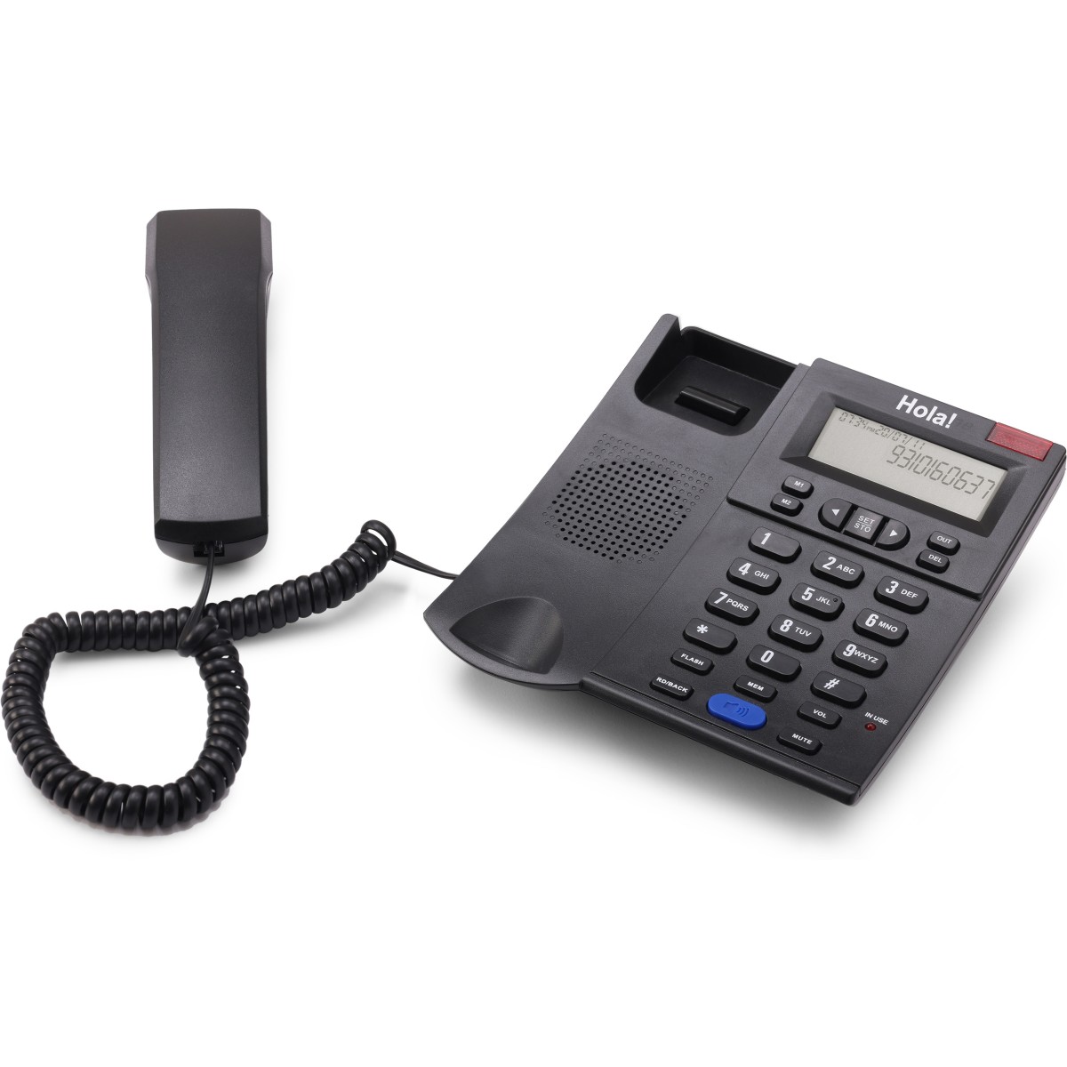 HOLA TF-610 Corded Phone Corded Landline Phone (Black 1)