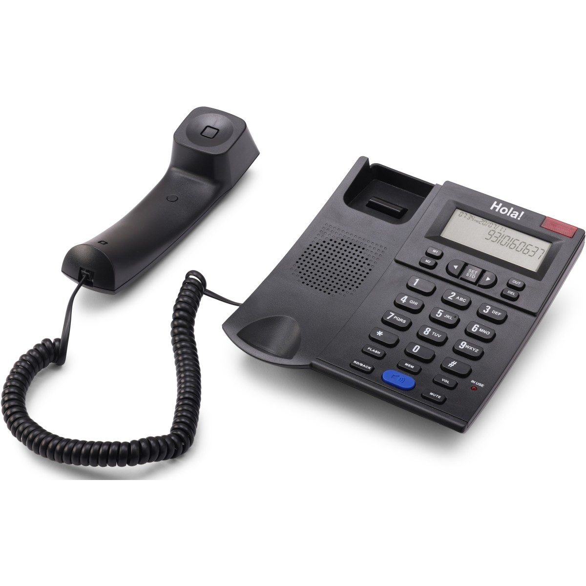 HOLA TF-610 Corded Phone Corded Landline Phone (Black 1)