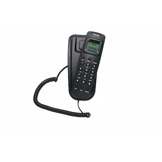 Hola TF 620 Slim Corded Caller ID Phone, Wall/Desk Mount