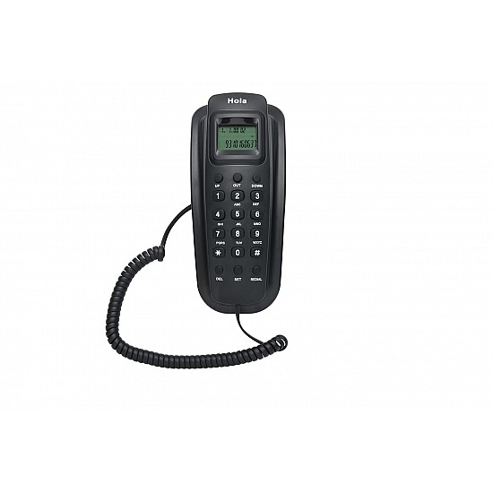 Hola TF 620 Slim Corded Caller ID Phone, Wall/Desk Mount