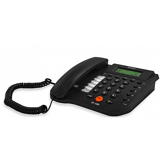 Hola! TF 720 CLI Phone with Memory and Phone Book, & Speaker Phone (Black) (Black)