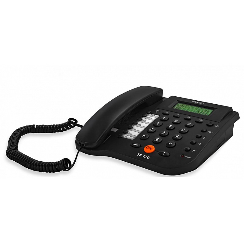 Hola! TF 720 CLI Phone with Memory and Phone Book, & Speaker Phone (Black) (Black)