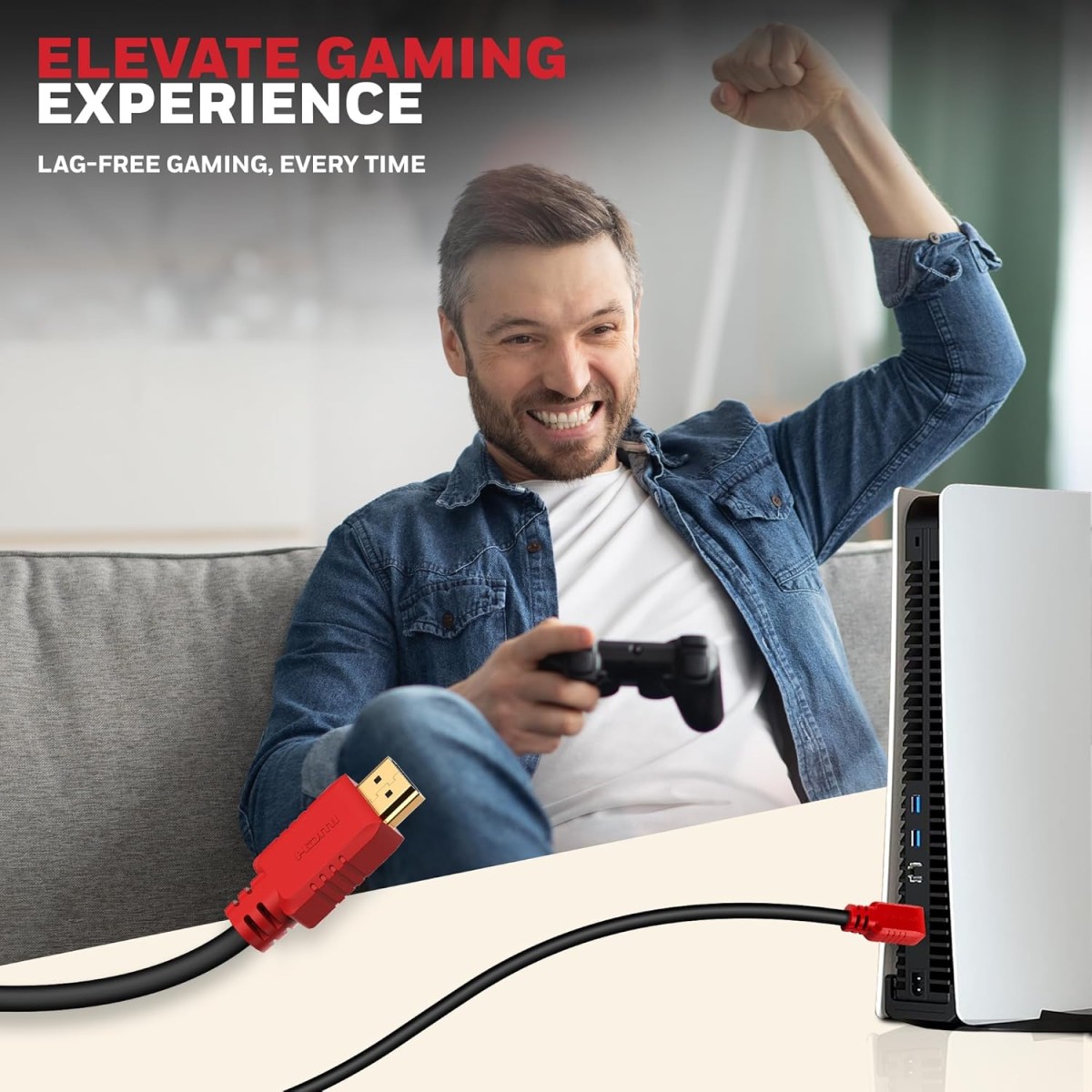 Honeywell HDMI Cable v1.4 with Ethernet, 3D/4Kx2K Ultra HD Resolution, 9.9ft/3 Meter, 10.2 GBPS Transmission Speed, Compatible with All HDMI Devices Laptop Desktop TV Set-top Box Gaming Console-Black