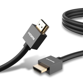 Honeywell HDMI Cable v2.0 with Ethernet, 3D/4K@60Hz Ultra HD Resolution, 1 Mtr, 18 GBPS Transmission Speed, High-Speed, Compatible with all HDMI Devices Laptop Desktop TV Set-top Box Gaming Console