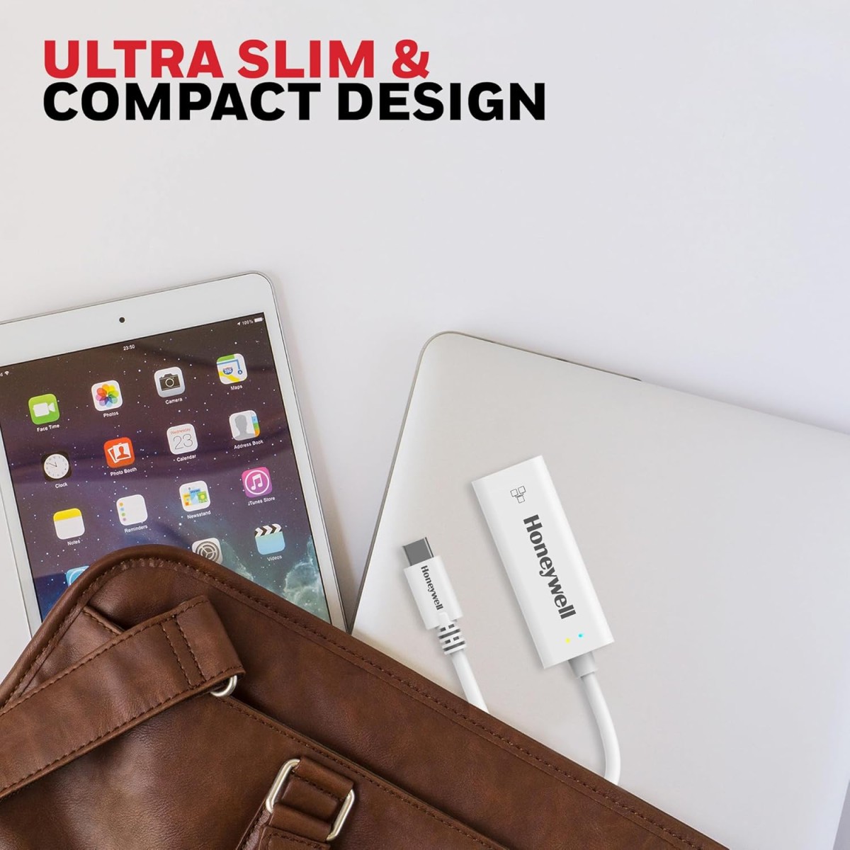 Honeywell High-Speed Type C to RJ45 Gigabit Ethernet Adapter, 10/100/1000 MBPS Network LAN speeds, Universally Compatible with All Type C MacBooks, laptops, PCs, Xbox, PS5, Tablets, etc.