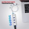Honeywell Momentum Type C to 4xUSB 3.0 Hub, Super-Fast Transmission Speed 5GBPS, Max Current 900mA per Port, Universally