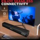 Honeywell Moxie V2000 Wireless Bluetooth Soundbar 41 cm, Premium Stereo Sound, TWS Feature with Bluetooth 5.0 (Black)