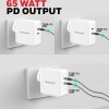 Honeywell Zest Charger GaN 65W, BIS Certified, 2xType C PD 3.0 Ports, Equipped with Switchable Plugs, Ultra-Fast Charging Compatible with iPhone, MacBook Air, iPad Pro, Pixel, Galaxy, Laptops, etc. Honeywell Zest Charger GaN 65W, BIS Certified, 2xType C PD 3.0 Ports, Equipped with Switchable Plugs, Ultra-Fast Charging Compatible with iPhone, MacBook Air, iPad Pro, Pixel, Galaxy, Laptops, etc.