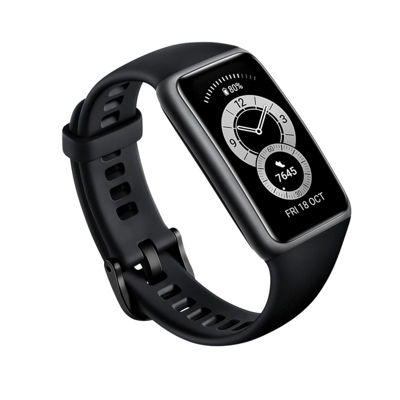 Huawei Band 6 Fitness Tracker Smartwatch for Men Women, 1.47''AMOLED Color Screen, SpO2,24H Heart Rate Monitor,14 Days Battery Life,Female Cycle Tracker, 5ATM Waterproof, Global Version,Black
