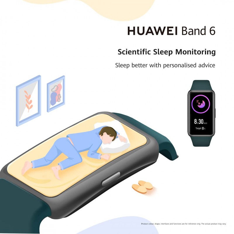 Huawei Band 6 Fitness Tracker Smartwatch for Men Women, 1.47''AMOLED Color Screen, SpO2,24H Heart Rate Monitor,14 Days Battery Life,Female Cycle Tracker, 5ATM Waterproof, Global Version,Black