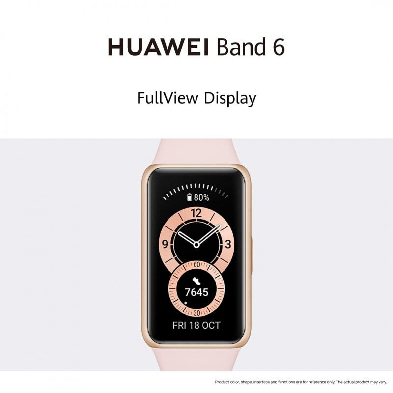 Huawei Band 6 Fitness Tracker Smartwatch for Men Women, 1.47''AMOLED Color Screen, SpO2,24H Heart Rate Monitor,14 Days Battery Life,Female Cycle Tracker, 5ATM Waterproof, Global Version,Black