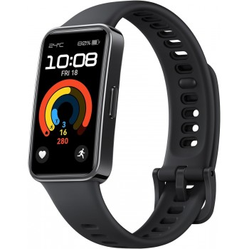 Huawei Band 9, Comfortable All-Day Wearing, Sleep Tracking, Fast Charging, Durable Battery, Intelligent Brightness Adjustments, 100 Different Workout Modes, Compatible with iOS&Android (Black)