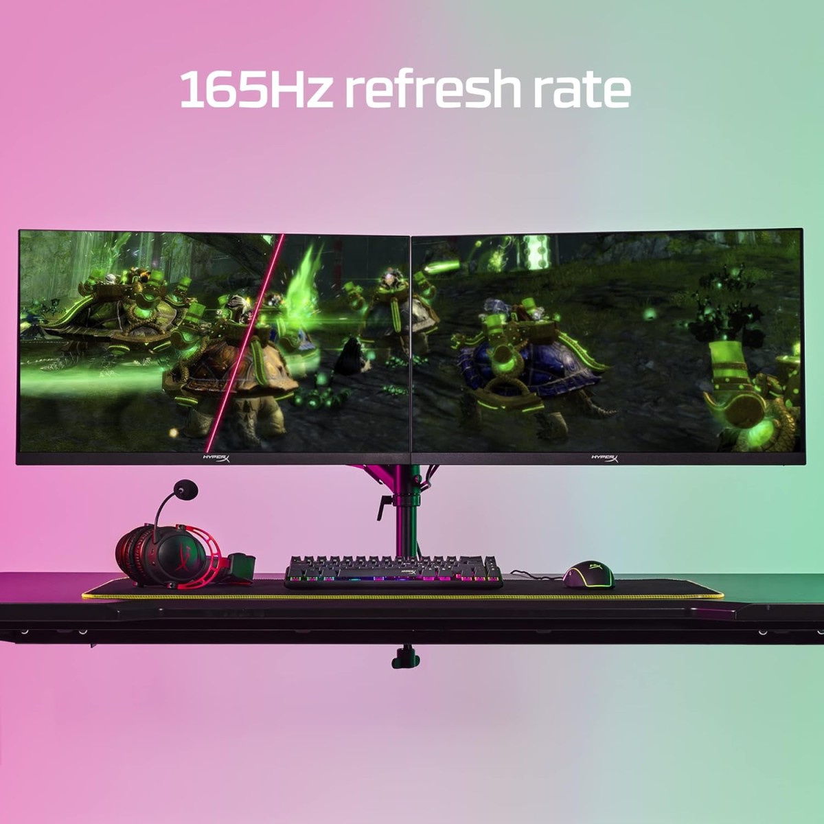 HyperX Armada 27"/ 68.6CM 2560 x 1440 Pixels IPS QHD Gaming Monitor (64V70AA#ACJ), Black