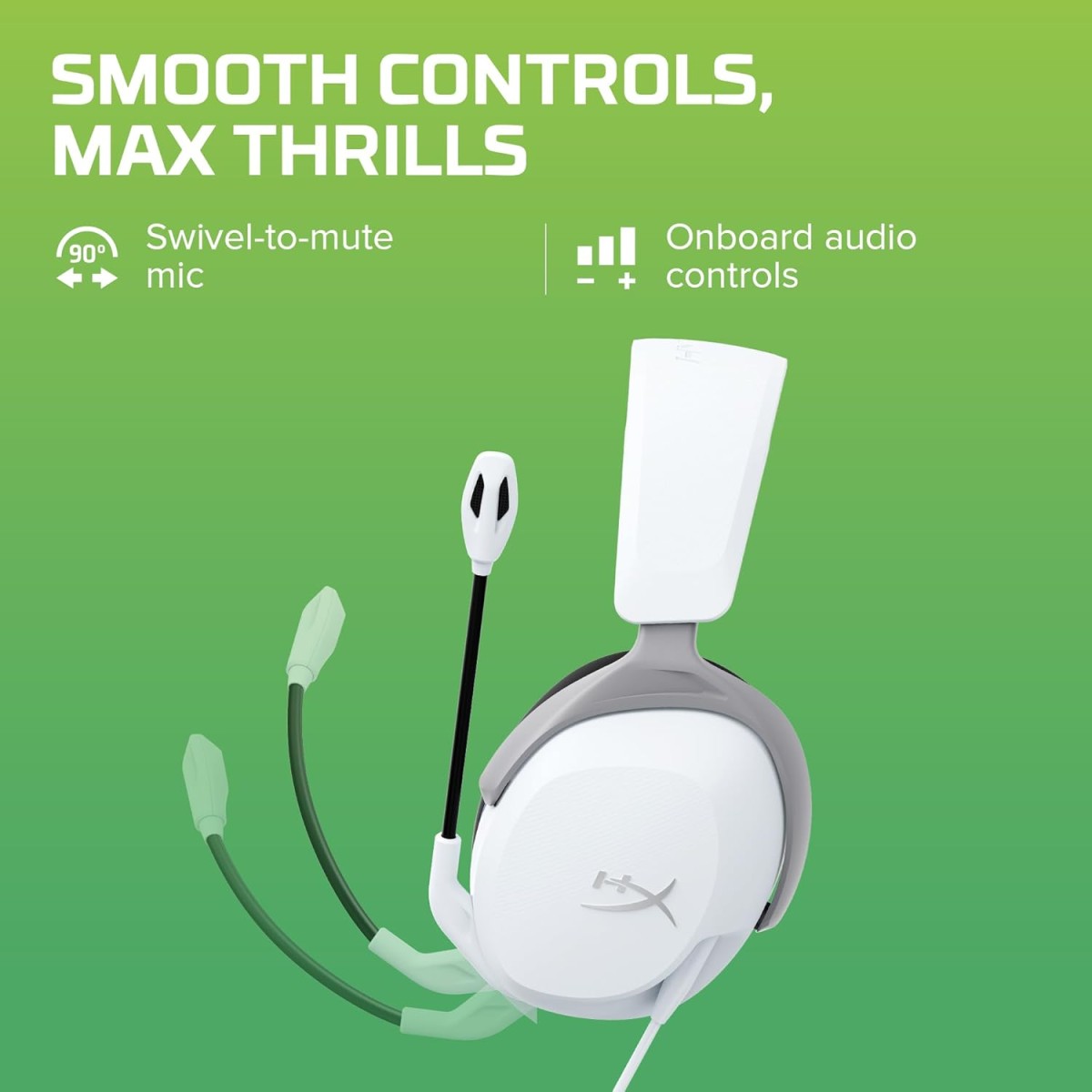 HyperX CloudX Stinger 2 Core Gaming Headset for Xbox - White (6H9B7AA)