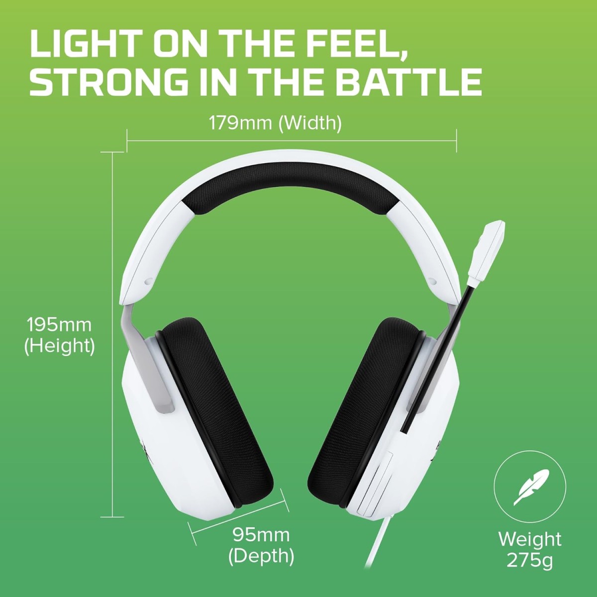 HyperX CloudX Stinger 2 Core Gaming Headset for Xbox - White (6H9B7AA)