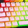 HyperX Double Shot PBT Pudding Full OEM  104 Keycaps Set   Mechanical Keyboards - Black