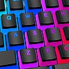 HyperX Double Shot PBT Pudding Full OEM  104 Keycaps Set   Mechanical Keyboards - Black