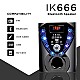 IKALL IK666 5.1 Channel Wireless, USB, Auxiliary, Bluetooth Speaker Systems - Black