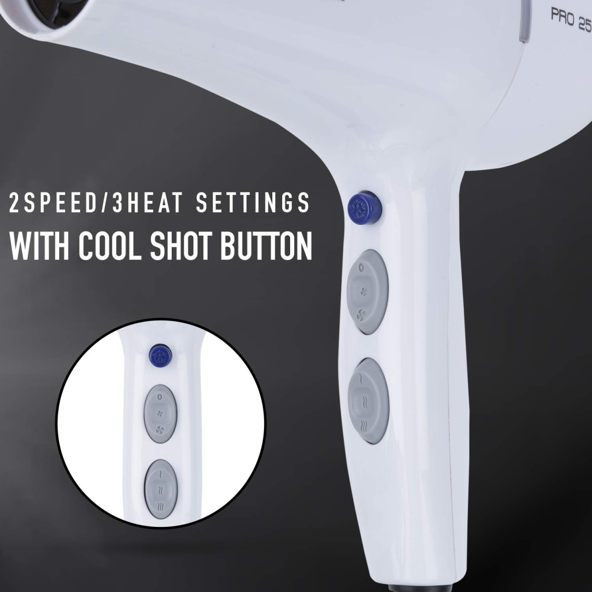 IKONIC HAIR DRYER- PRO 2500+ WHITE IKONIC HAIR DRYER- PRO 2500+ WHITE